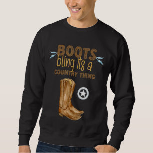 Stiefel, die das Land verwischen Sweatshirt
