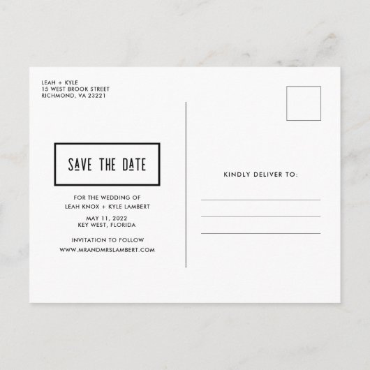 Stiefel, Essen, schlechter Tanz bewegt Funny Save  Ankündigungspostkarte (Rückseite)