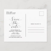 Stiefel, Essen, schlechter Tanz bewegt Funny Save Ankündigungspostkarte (Rückseite)