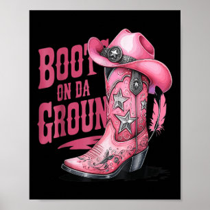 Stiefel für den Western Cowgirl Countr. Poster