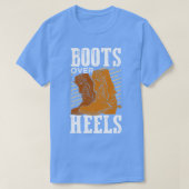 Stiefel für Heelse Reitmädchen-Geschenk T-Shirt (Design vorne)