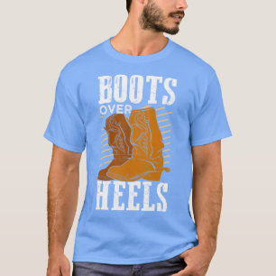 Stiefel für Heelse Reitmädchen-Geschenk T-Shirt