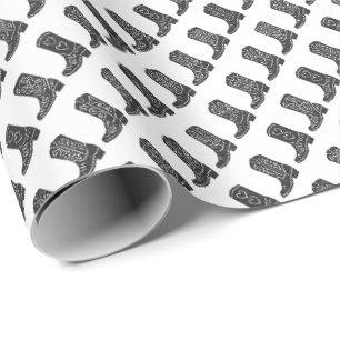 Stiefel Geschenkpapier