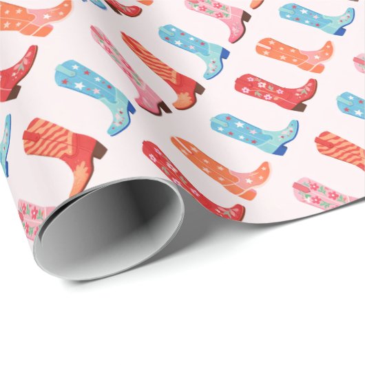Stiefel Geschenkpapier (Rolleneckpunkt)