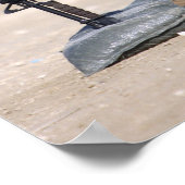 Stiefel, Gewehre, Hundemarken und Schutzhelm Poster (Ecke)