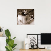 Stiefel in Tasse Poster (Heimbüro)