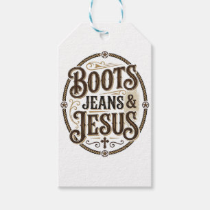 Stiefel Jeans & Jesus Vintage Westerner Glaube Geschenkanhänger