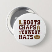 Stiefel Kappen und Cowboyhats Button (Vorne & Hinten)