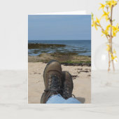 "Stiefel" Karte (Gelbe Blume)