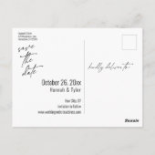 Stiefel-, Lebensmittel- und zweifelsfreie Tanzkart Postkarte (Rückseite)