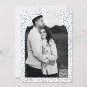 Stiefel Liebe & Buttercreme Denim Western Verlobun Einladung (Rückseite)