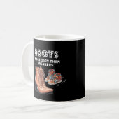 Stiefel: Mehr Sass als Sneakers Kaffeetasse (Vorderseite Links)
