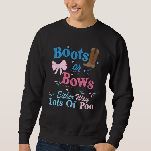 Stiefel oder Bogen auf beide Weise viele Hinweise  Sweatshirt (Vorderseite)