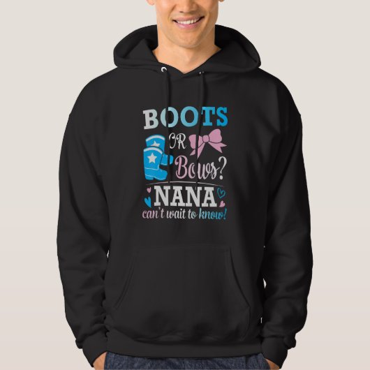 Stiefel oder Bogen, die Nana nicht abwarten kann, Hoodie (Vorderseite)