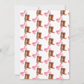 Stiefel oder Bögen für Geschlechtsorgane Einladung (Rückseite)