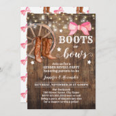 Stiefel oder Bögen für Geschlechtsorgane Einladung (Vorne/Hinten)