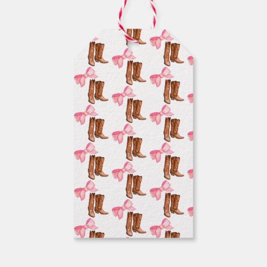 Stiefel oder Bögen für Geschlechtsorgane Geschenkanhänger (Rückseite)