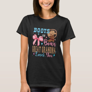 Stiefel oder Bögen Geschlecht Enthüllung Dekoratio T-Shirt