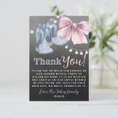 Stiefel oder Bögen Geschlecht offenbaren Danke Kar (Stehend Vorderseite)