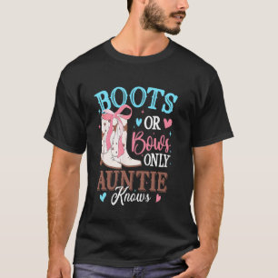Stiefel oder Bögen Geschlechtsenthüllungsdekoratio T-Shirt