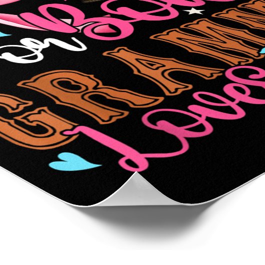 Stiefel oder Bogen Grammy Lieben Sie Geschlecht ze Poster (Ecke)