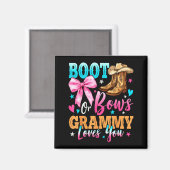 Stiefel oder Bögen Grammy liebt dich Geschlecht En Magnet (Vorderseite/Rückseite)