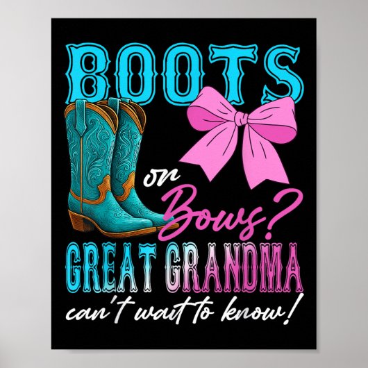 Stiefel oder Bogen Große Oma-Lieben, die Sie Gesch Poster (Vorne)