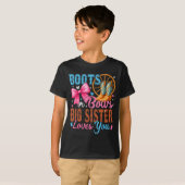 Stiefel oder Bögen Große Schwester liebt dich Gesc T-Shirt (Vorne ganz)