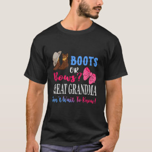 Stiefel oder Bogen Großes Oma Geschlecht zeigen Ba T-Shirt