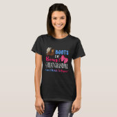 Stiefel oder Bogen Großes Oma Geschlecht zeigen Ba T-Shirt (Vorne ganz)