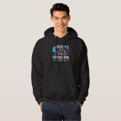 Stiefel oder Bogen Großvater Geschlecht zeigen Kin Hoodie (Vorne ganz)