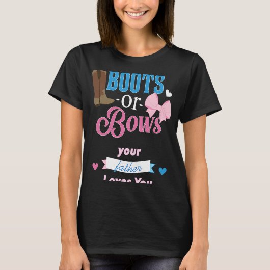 Stiefel oder Bogen Ihren Vater Lieben, die Sie Ges T-Shirt (Vorderseite)