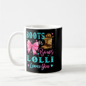 Stiefel oder Bögen Lolli liebt dich Geschlecht ent Kaffeetasse (Links)