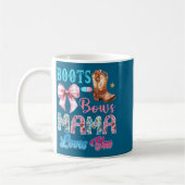 Stiefel oder Bögen Mama liebt dich Geschlecht Enth Kaffeetasse (Links)