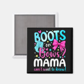 Stiefel oder Bögen Mama liebt dich Geschlechtsenth Magnet (Vorderseite/Rückseite)