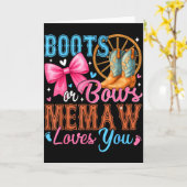 Stiefel oder Bögen Memaw liebt dich Geschlecht Ent Karte (Gelbe Blume)
