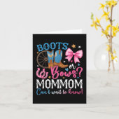 Stiefel oder Bogen MOMOM-Lieben, die Sie Geschlech Karte (Gelbe Blume)