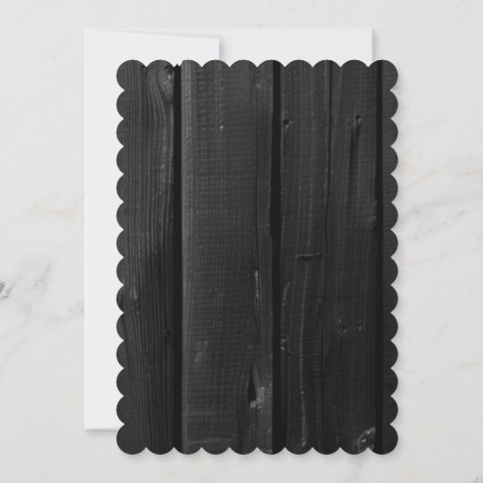 Stiefel oder Bögen? Nur das Baby weiß! Save The Date (Rückseite)