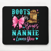 Stiefel oder Bögen Oma liebt dich Geschlecht enthü Mousepad (Vorne)