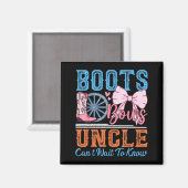 Stiefel oder Bögen Onkel liebt dich Geschlecht Ent Magnet (Vorderseite/Rückseite)