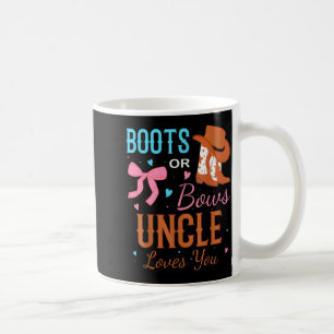 Stiefel oder Bögen Onkel liebt dich Geschlechtsent Kaffeetasse