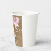 Stiefel oder Bogen Papier Becher für Gender Reveal (Links)