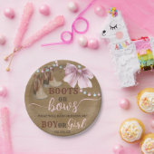 Stiefel oder Bogen Papier Party Platte für Gender  Pappteller (Party)