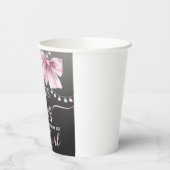 Stiefel oder Bogen Papiertasse. Pappbecher (Links)