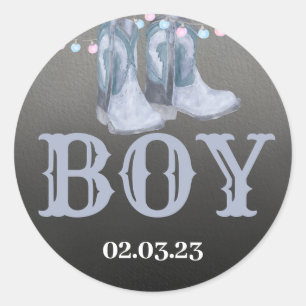 Stiefel oder Bogen rund Aufkleber für die Genderof