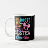 Stiefel oder Bögen Schwester liebt dich Geschlecht Kaffeetasse (Links)