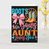 Stiefel oder Bögen Tante liebt dich Geschlecht Ent Karte (Gelbe Blume)