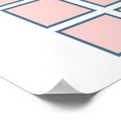 Stiefel oder Bows Blue Pink Geschlechtsübersicht F Poster (Ecke)