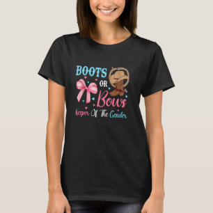 Stiefel oder Bows Funny Keeper - Baby-Reveal P T-Shirt
