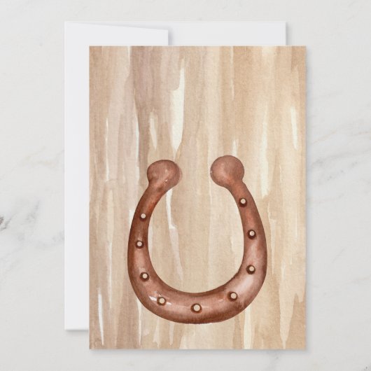 Stiefel oder Bows Gender Offenlegung Party Haushal Einladung (Rückseite)